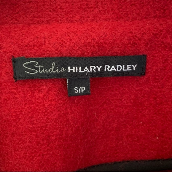 Hilary Radley Women’s Red Cardigan Size Small Wool Blend - Picture 9 of 12